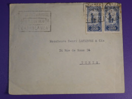 DN8 MAROC   LETTRE   1928  CASA A  TUNIS  + AFF.  INTERESSANT+++ - Briefe U. Dokumente