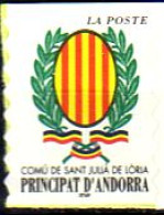 Andorra Frz. Mi.Nr. 561 Freim. Gemeindewappen Sant Julià De Lorià (-) - Autres & Non Classés