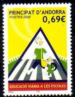 Andorra Frz. Mi.Nr. 586 Verkehr, Jugendl. Führt Kind über Zebrastrreifen (0,69) - Altri & Non Classificati