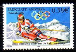 Andorra Frz. Mi.Nr. 587 Olympia Salt Lake City, Ski Alpin (0,58) - Autres & Non Classés