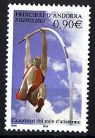 Andorra Frz. Mi.Nr. 604 Leichtathletik WM, Stabhochsprung (0,90) - Autres & Non Classés