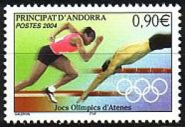 Andorra Franz Mi.Nr. 619 Olympische Sommerspiele: Laufen, Schwimmen (0,90) - Autres & Non Classés