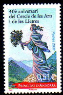 Andorra Franz Mi.Nr. 699 Zirkel Der Künste Und Literatur (0,51) - Otros & Sin Clasificación