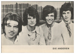 Y28841/ Die Anderen Mit Jürgen Drews Beat- Popgruppe Autogrammkarte 60er Jahre - Cantanti E Musicisti