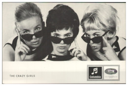 Y28826/ The Crazy Girls  Beat- Popgruppe Columbia Autogrammkarte 60er Jahre - Singers & Musicians