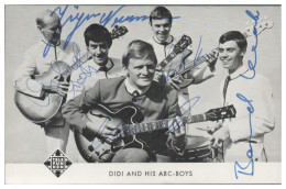 Y28780/ Didi And His ABC-Boys  Beat- Popgruppe Autogramme Autogrammkarte 60er - Autographs