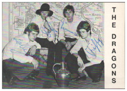 Y28777/ The Dragons Aus Moers Beat- Popgruppe Autogramme Autogrammkarte 60er  - Autógrafos