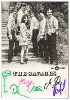 Y28768/ Ther Savages  Beat- Popgruppe  Autogramme Autogrammkarte 60er Jahre - Autographes