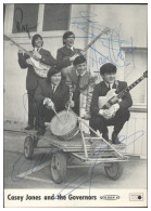 V6121/ Casey Jones And The Governors  Autogramme Autogrammkarte 60er Jahre - Autografi