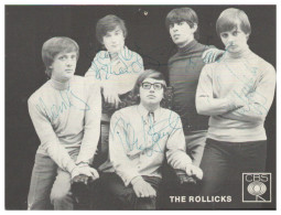 V6113/ The Rollicks Aus Berlin Autogramme Beat- Popgruppe Autogrammkarte 1965 - Cantanti E Musicisti