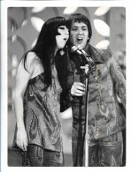 C6020/ Sonny And Cher Festival San Remo Original Pressefoto Foto 24 X 18 Cm 1967 - Andere & Zonder Classificatie