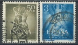 SPAIN, 1954, VIRGINS STAMPS SET OF 2, USED. - Gebruikt