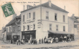 77-DAMPMART- PLACE DE L'EGLISE HÔTEL DE DAMPMART - Autres & Non Classés