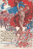 Cartolina - Postcard / Non Viaggiata /  Inaugurazione Monumento Ai Mille - Genova 1915 - Publicité