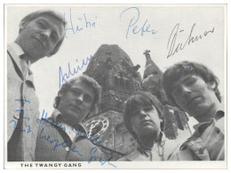 Y28667/ The Twangy Gang Aus Berlin Beat- Popgruppe Autogramme  60er Jahre - Autógrafos