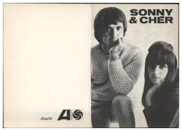 Y28647/ Sonny And Cher Autogrammkarte  60er Jahre - Sänger Und Musikanten