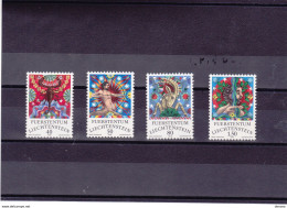 LIECHTENSTEIN 1978 ZODIAQUES III Yvert 654-657, Michel 713-716 NEUF** MNH Cote 5 Euros - Unused Stamps