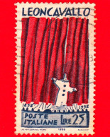 ITALIA - Usato - 1958 - Centenario Della Nascita Di Ruggero Leoncavallo - Scena Del Prologo Da I Pagliacci - 25 - 1946-60: Usados