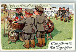 10667303 - Kinder In Uniform Marktszene  Propaganda WK I  Zweibund - Engelhard, P.O. (P.O.E.)