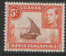 Kenya Uganda And Tanganyika  1938 SG 133 5c  Perf 11.3/4  Mounted Mint - Kenya, Uganda & Tanganyika