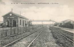 Sotteville * Vue Sur La Gare * Ligne Chemin De Fer * La Passerelle - Sotteville Les Rouen