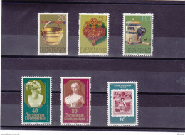 LIECHTENSTEIN 1980  Yvert 682-683 + 688-691 NEUF** MNH Cote 5,85 Euros - Neufs