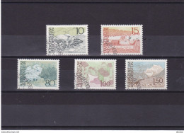 LIECHTENSTEIN 1972 PAYSAGES  Michel 573-577 Oblitéré, Used - Usati