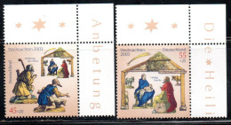 GERMANY GERMANIA ALLEMAGNE 2003 CHRISTMAS WEIHNACHTEN NATALE NOEL COMPLETE SET SERIE COMPLETA MNH - Unused Stamps