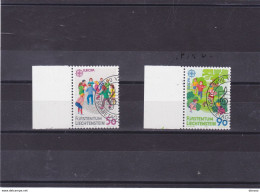 LIECHTENSTEIN 1989 EUROPA Yvert 901-902, Michel 960-961 Oblitéré - Used Stamps