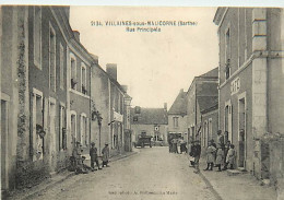 72 VILLAINES Sous MALICORNE - Rue Principale - Other & Unclassified