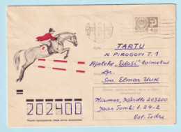 USSR 1972.0309. Equestrian Sport. Prestamped Cover, Used - 1970-79