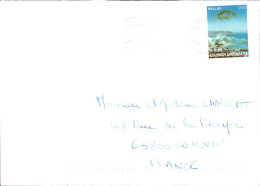 GRECE SEUL SUR LETTRE POUR LA FRANCE 2003 - Covers & Documents