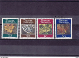 LIECHTENSTEIN 1981 MOUSSES LICHENS Yvert 717-720, Michel 776-779 NEUF** MNH Cote 4 Euros - Ongebruikt