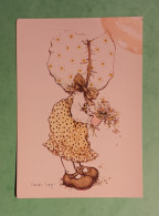 Petite Fille Et Bouquet De Fleurs - Collection Sarah Kay SK 19/1 - Zeitgenössisch (ab 1950)