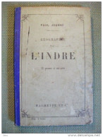 Guide Joanne Géographie Indre 1907 Carte Gravures - Geografía