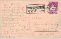 Kopenhagen 1959 > Heideck - Festival Musik ViolinSchlüssel Noten Partitur Vorzeichen - Lettres & Documents