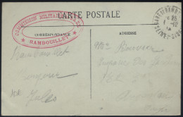 France - CPA En Franchise Militaire Rambouillet - Commission Militaire De Gare Rambouillet - - 1. Weltkrieg 1914-1918