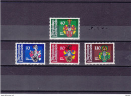 LIECHTENSTEIN 1982 ARMOIRIES III Yvert 734-737, Michel 793-796 NEUF** MNH Cote : 4,75 Euros - Ongebruikt