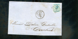 België OCB18 Gestempeld Op Brief Anvers-Courtrai 1868 Perfect (2 Scans) - 1865-1866 Linksprofil
