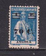 ANGOLA -  1921 Surcharge 70c On 1e Mounted Hinged Mint - Angola