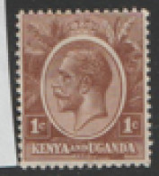 Kenya Uganda   1922 SG 76a   1c  Mounted Mint - Kenya & Uganda