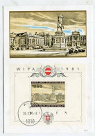 MC 213273 AUSTRIA - Wien Lädt Zur WIPA 1981 - Cartas Máxima