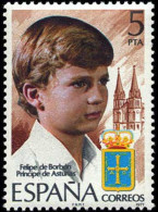 ESPAÑA 1977 - FILIPE DE BORBON PRINCIPE DE ASTURIAS - EDIFIL 2449** - Neufs