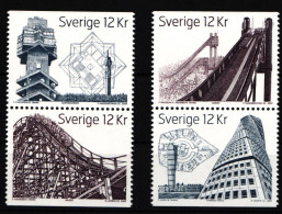 Schweden 2702D-2705D Postfrisch 2 Paare Hohe Bauwerke #IK522 - Altri & Non Classificati