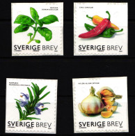 Schweden 2721-2724 Postfrisch Selbstklebend Gewürzpflanzen #IK512 - Other & Unclassified