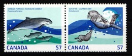 Kanada 2636–2637 Postfrisch Meerestiere #IK569 - Autres & Non Classés