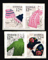 Schweden 2848-2853 Postfrisch Selbstklebend Strickwaren #IK633 - Other & Unclassified