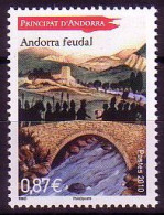 Andorra Franz Mi.Nr. 723 Andorra Zur Feudalzeit: Landschaft (0,87) - Autres & Non Classés