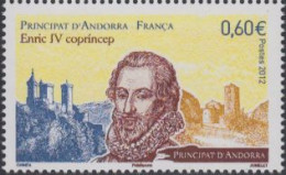 Andorra Franz Mi.Nr. 753 König Heinrich IV, Schloss, Kirche (0,60) - Autres & Non Classés