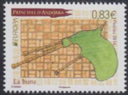 Andorra Franz Mi.Nr. 773 Europa 2014, Volksmusikinstrumente, Dudelsack (0,83) - Otros & Sin Clasificación